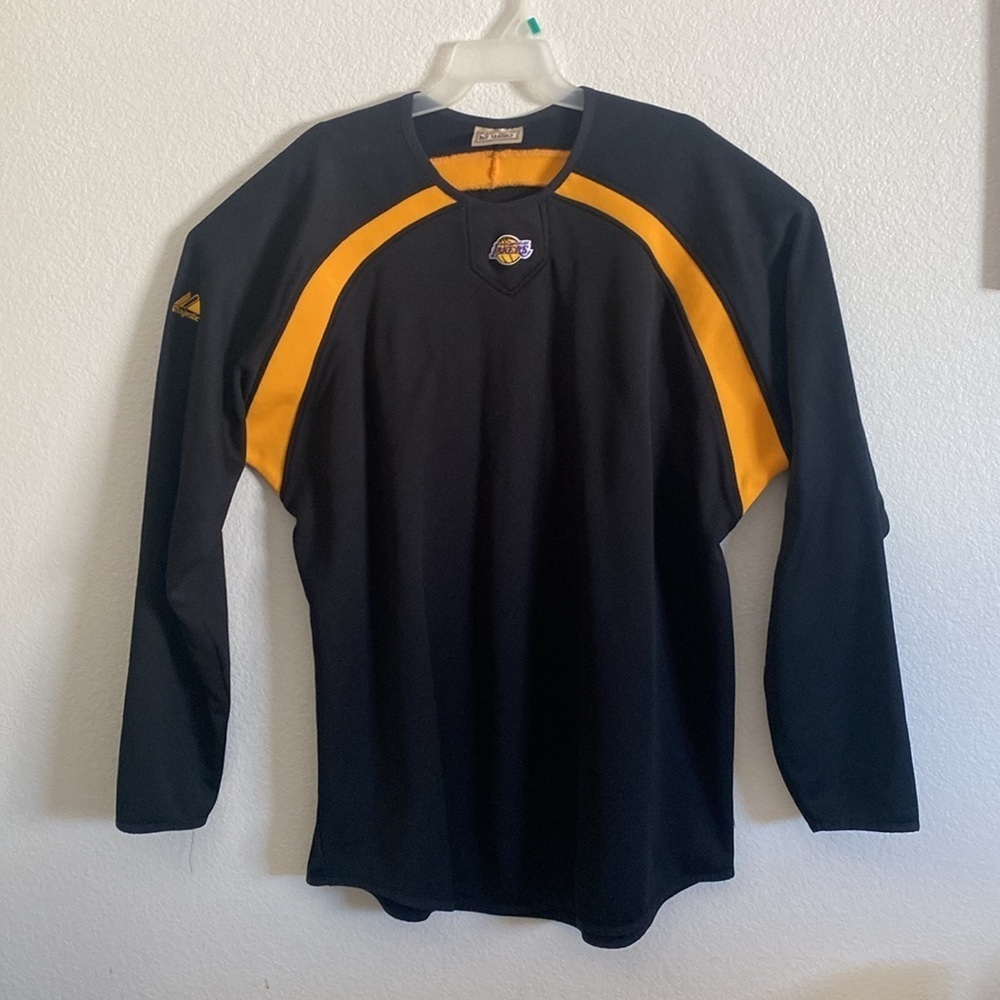 Majestic Hardwood Classics Lakers Therma Base Jersey